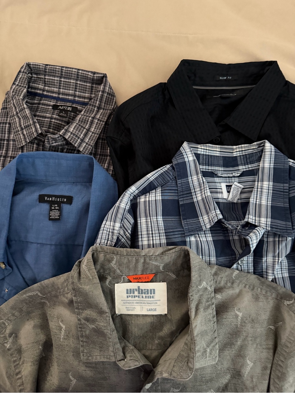 5 pcs short sleeve bundle men’s Shirt